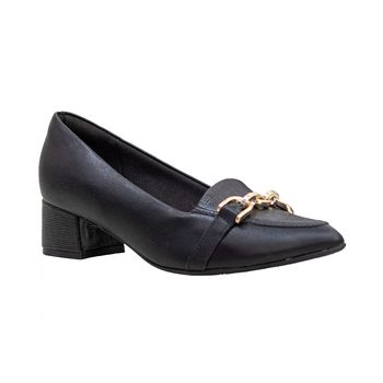 Sapato-Preto-Bico-Fino-Salto-Bloco-|-Comfort-Tamanho--39---Cor--PRETO-0